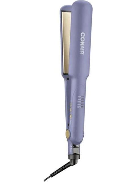 ALACIADORA DE CABELLO DOBLE CERAMICA MORADO CONAIR - Imagen 3