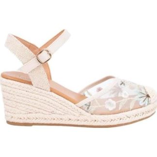 ALPARGATA BORDADA BEIGE VI LINE