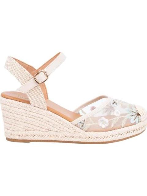 ALPARGATA BORDADA BEIGE VI LINE