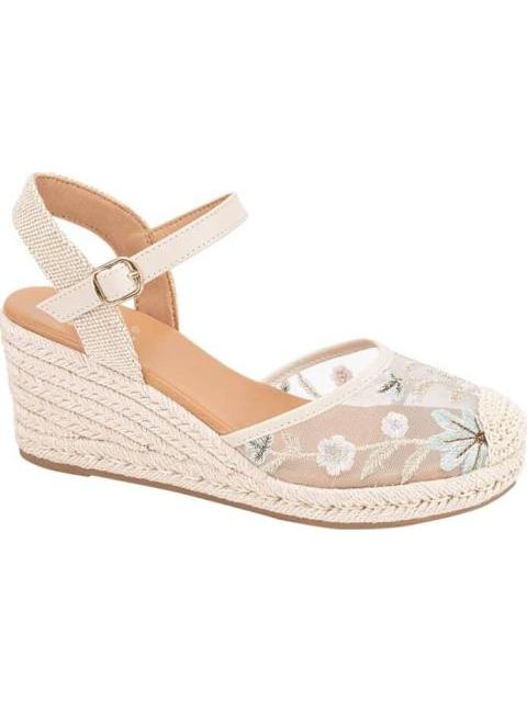 ALPARGATA BORDADA BEIGE VI LINE - Imagen 2