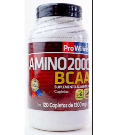 AMINO BCAA 2000 120 CAPLETAS DE 1350 MG PROWINNER