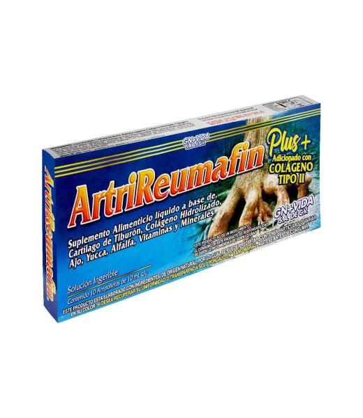 AMP. ARTRIREUMAFIN PLUS C 10 ADICIONADO CON COLAGENO TIPO II CART GN+VIDA