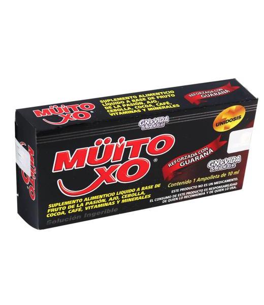 AMP. MUITO XO UNIDOSIS NEGRA REFORZADA CON GUARANA ABASE DE FRUTO GN+VIDA