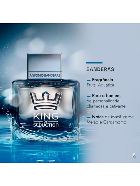 ANTONIO BANDERAS KING OF SEDUCTION PARA HOMBRE EDT 100 ML BLZ - Imagen 3