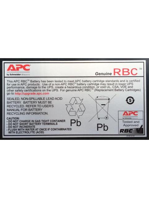 APC BATERIA DE REEMPLAZO PARA UPS CARTUCHO #140 RBC140 - Imagen 2