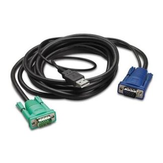 APC CABLE KVM AP5821 USB-VGA MACHO - VGA MACHO 1.8 METROS NEGRO