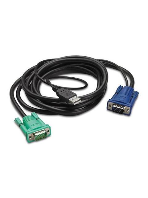 APC CABLE KVM AP5821 USB-VGA MACHO - VGA MACHO 1.8 METROS NEGRO
