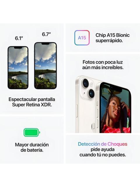 APPLE IPHONE 14 (128 GB) - MEDIANOCHE - Imagen 8