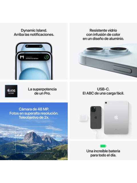APPLE IPHONE 15 (128 GB) - AZUL - Imagen 8