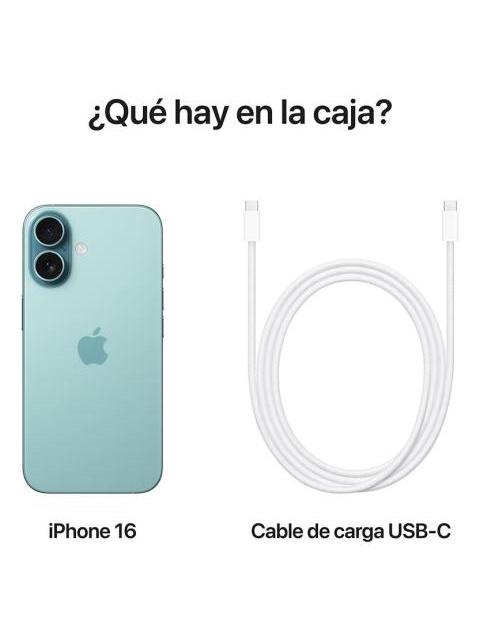 APPLE IPHONE 16 (128 GB) - VERDE AZULADO - Imagen 9