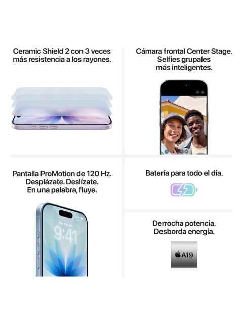 APPLE IPHONE 17 (256 GB) - LAVANDA - SOLO ESIM - Imagen 5