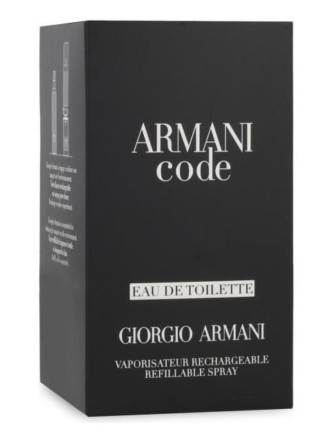 ARMANI CODE REFILLABLE 50ML EDT SPRAY - CABALLERO - Imagen 3