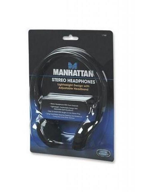 MANHATTAN AUDIFONOS 177481 ALAMBRICO 3.5MM NEGRO - Imagen 2