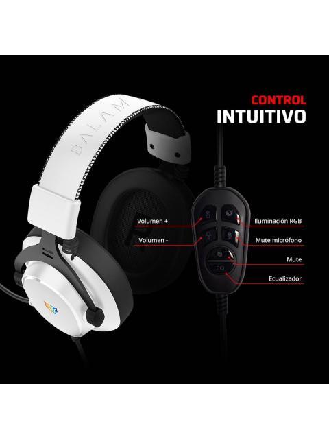 AUDIFONOS GAMER ALAMBRICO AVIATOR EXPERT HA777 BALAM RUSH LEGEND SERIES SONIDO ENVOLVENT ALTA VOCES 53MM MICROFONO OMNIDIRECCIONAL DESMONTABLE - Imagen 4