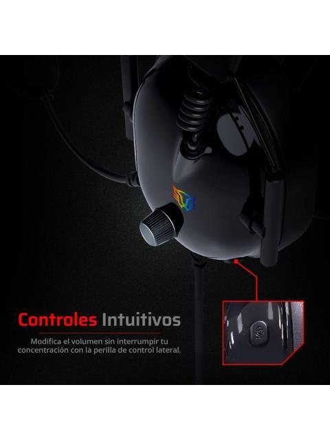 AUDIFONOS GAMER ALAMBRICO AVIATOR LEVEL HA757 BALAM RUSH LEGEND SERIES SONIDO ENVOLVENT MICROFONO OMNIDIRECCIONAL - Imagen 4