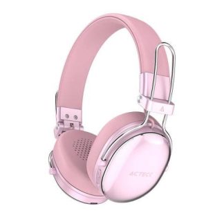 AUDIFONOS INALAMBRICOS BLUETOOTH LUXE CHIC HP710 ACTECK ELITE SERIES DURACION DE BATERIA HASTA 30H COLOR ROSA. AC940900