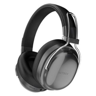 AUDIFONOS INALAMBRICOS BLUETOOTH LUXE PURE HP730 ACTECK ELITE SERIES CANCELACION DE RUIDO ACTIVO HIBRIDO COLOR NEGRO. AC940870