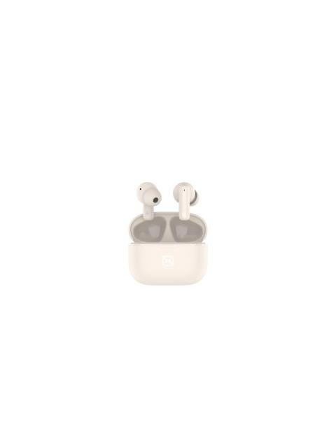 AUDIFONOS INEAR NTWS103 BLUETOOTH 5.3 TWS SUPER BASS MANOS LIBRES HASTA 5 HRS DE DURACION 4 INDICADORES DE CARGA EN DOCK BEIGE