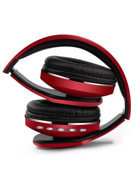 NACEB TECHNOLOGY AUDIFONOS CON MICROFONO CETUS BLUETOOTH INALAMBRICO ROJO - Imagen 3