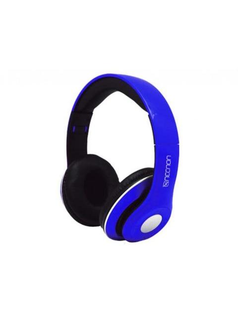 AUDIFONOS OVEREAR BLUETOOTH NBH01 SONIDO HIFI 3.5MM RADIO FM MICRO SD 3.5MML MANOS LIBRES RUBBERIZED AZUL - Imagen 2