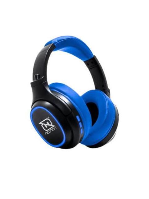 AUDIFONOS OVEREAR BLUETOOTH NBH02 SIMULACION CANCELACION DE RUIDO 3.5MM RADIO FM MICRO SD 3.5MML MANOS LIBRES TYPE C AZUL
