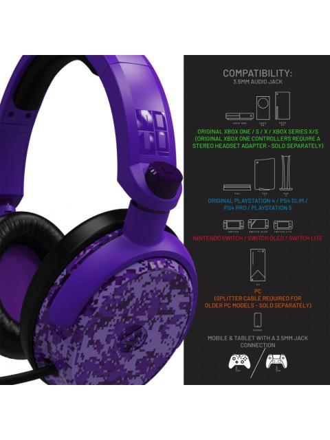 AURICULARES PARA JUEGOS 4GAMERS C6100CAMOPUR4G (CAMUFLAJE PURPURA) - Imagen 4
