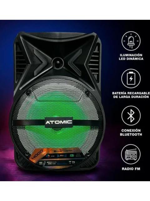 BAFLE 8 PULGADAS ATOMIC 8 BAFLE TWS NEGRO KEMPLER STRAUSS - Imagen 6