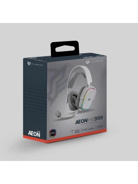 BALAM RUSH AUDIFONOS GAMER AEON HS999 7.1 ALAMBRICO-INALAMBRICO 3.5MM-BLUETOOTH BLANCO - Imagen 5