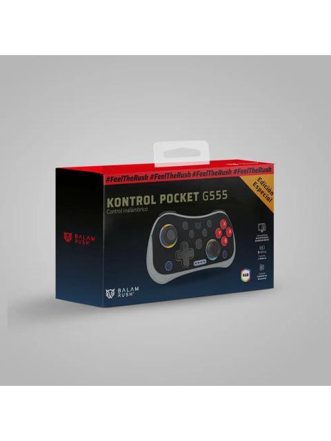 BALAM RUSH GAMEPAD POCKET G555 RETRO NES INALAMBRICO BLUETOOTH GRIS - Imagen 8
