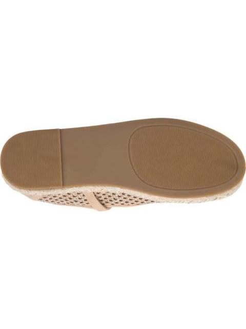 BALERINA YUTE PERFORADA CAMEL VI LINE - Imagen 4