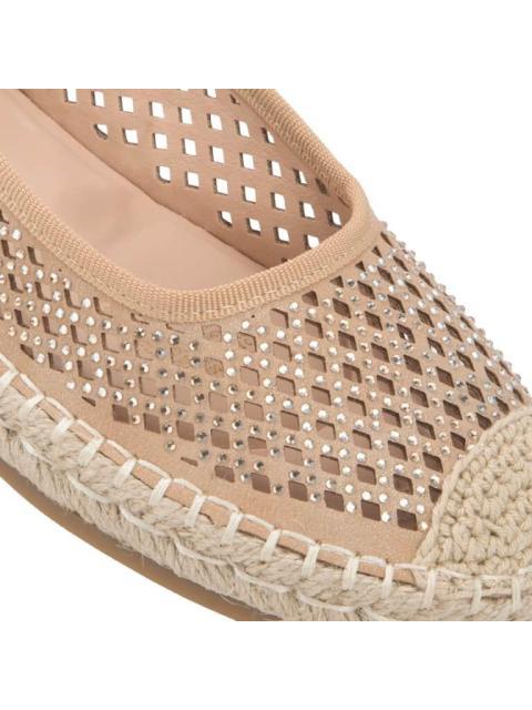 BALERINA YUTE PERFORADA CAMEL VI LINE - Imagen 6