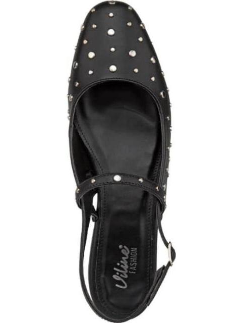 BALLERINA CON ESTOPEROLES NEGRO VI LINE FASHION - Imagen 3