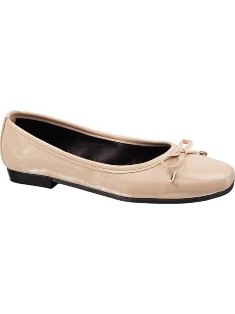 BALLERINA SINTETICO CON MOÑO BEIGE/HUESO SHOSH - Imagen 2