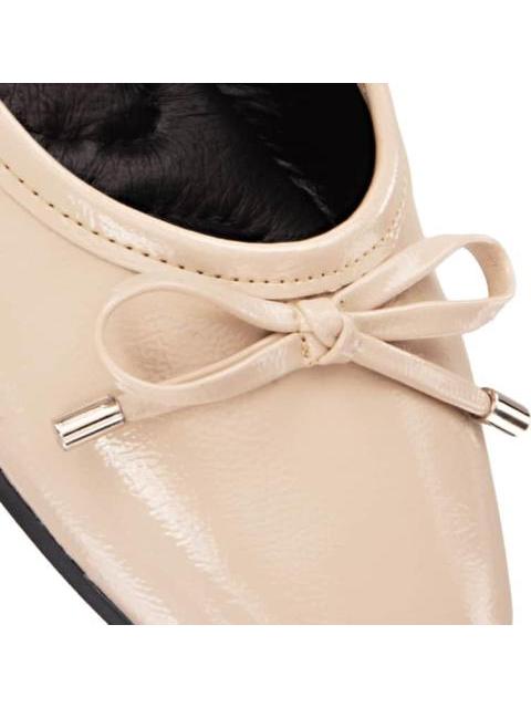 BALLERINA SINTETICO CON MOÑO BEIGE/HUESO SHOSH - Imagen 6