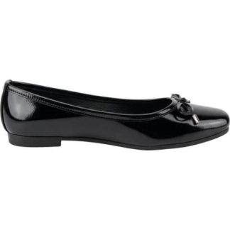 BALLERINA SINTETICO CON MOÑO NEGRO SHOSH