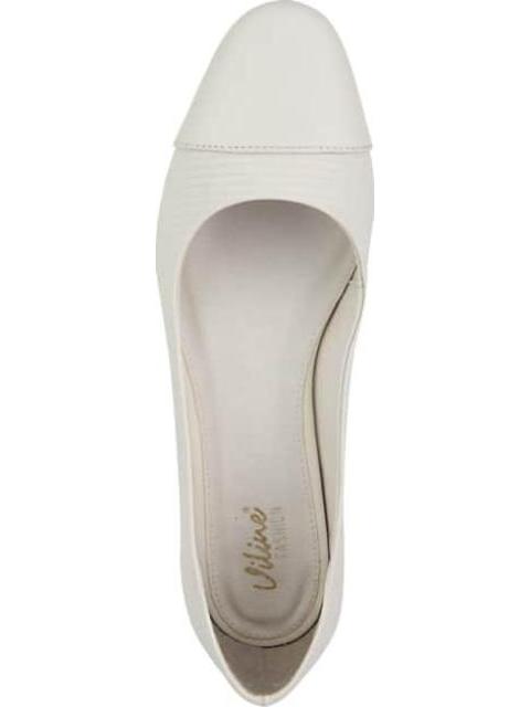 BALLERINA TACON ANCHO BEIGE/HUESO VI LINE FASHION - Imagen 3