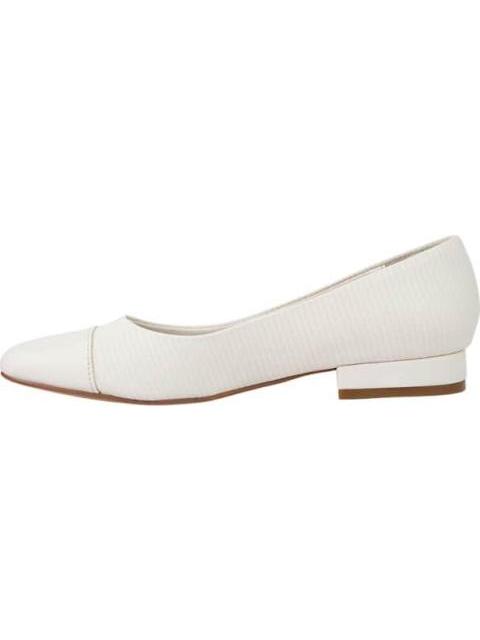 BALLERINA TACON ANCHO BEIGE/HUESO VI LINE FASHION - Imagen 5