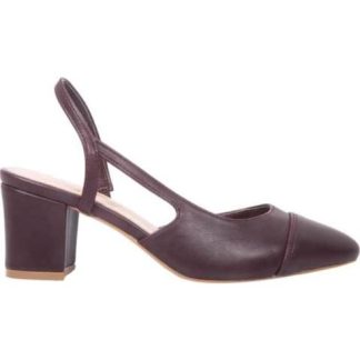 BALLERINA TACON CUADRADO VINO VI LINE FASHION