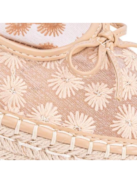 BALLERINA YUTE BORDADA BEIGE VI LINE - Imagen 6