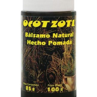 BALSAMO NATURAL HECHO POMADA 85GR CONTENIDO Y 100GR OCOTZOTL