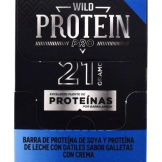 BARRA DE PROTEINA DE SOYA Y LECHE GALLETAS CON CREMA 60 G WILD PR P 10