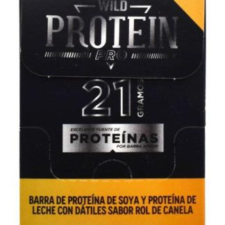 BARRA DE PROTEINA DE SOYA Y LECHE ROL DE CANELA 60 G WILD PROTEIN P 10