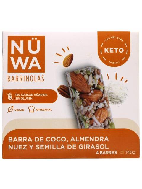 BARRA DE SUPERFOODS COCO NUEZ ALMENDRA 35 G NUWA P 4