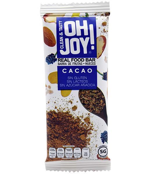 BARRITA DE DATIL Y CACAO 35 G OH JOY P 14