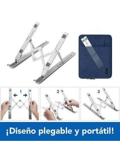 BASE BROBOTIX PARA LAPTOP 45 PULGADAS MULTIFUNCIONAL DE ALUMINIO 263564 - Imagen 5