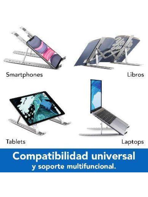 BASE BROBOTIX PARA LAPTOP 45 PULGADAS MULTIFUNCIONAL DE ALUMINIO 263564 - Imagen 7