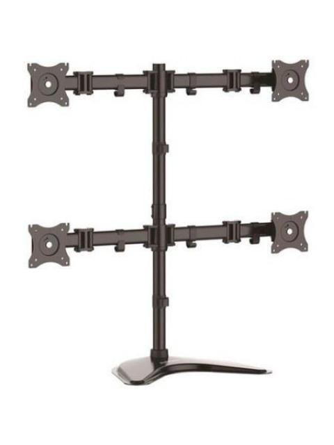 STARTECH BASE DE SOPORTE AJUSTABLE VESA PARA 4 MONITORES 13 - 27 8KG NEGRO - Imagen 2