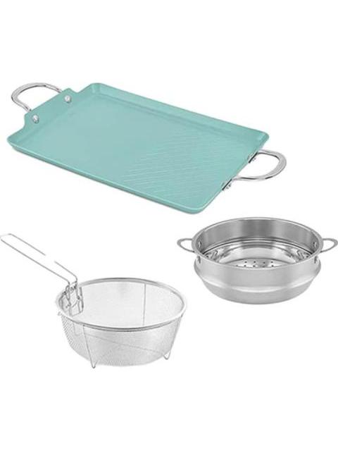 BATERIA DE COCINA JADE CHEFF PLUS 22 PIEZAS VERDE JADE CV DIRECTO - Imagen 4