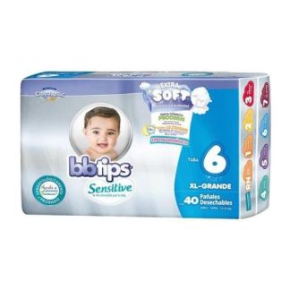 BBTIPS PAÑAL SENSITIVE T6 XL GRANDE 40 PZ