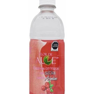 BEBIDA CON TROZOS DE SABILA ARANDANO 500 ML FLOR DE ALOE